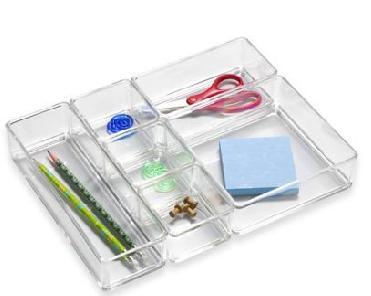Desktop Acrylic Drawers Organizer With Beautiful Shape