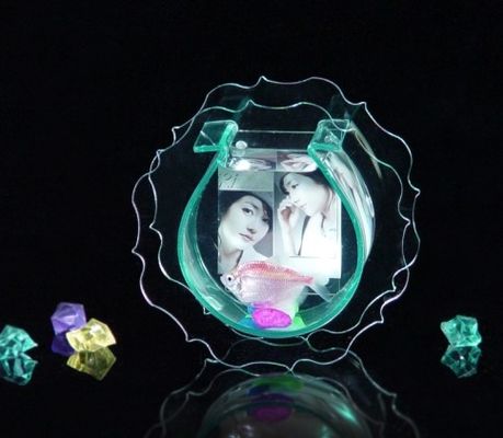 Custom PMMA / Acrylic Photo Frames , Fashionable Acrylic Clear Fish Aquarium