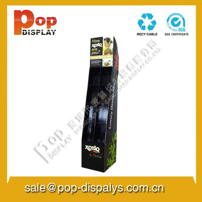 Corrugated Light Weight Cosmetic Display Stands For Exhibition