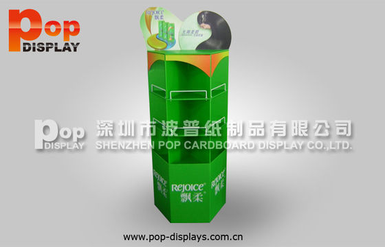 9 Compartments Stable Shampoo Cardboard Display Stands Custom Design