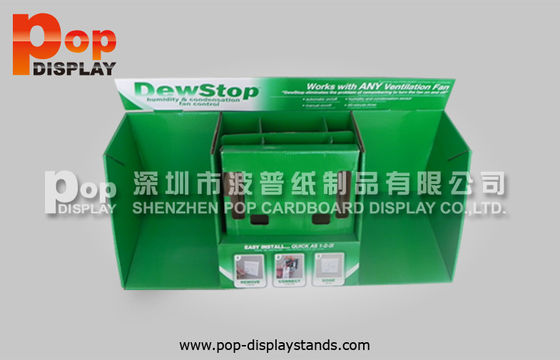 OEM / ODM Cardboard Displays Stands Custom Design With LCD Advertising Player
