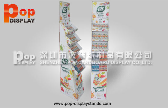 Supermarket Promotion Cardboard Floor Stand Paper Tictac Candy Display Shelves