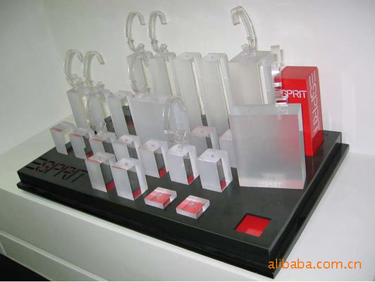 Makeup Cosmetic Acrylic Display Stands , Clear Brochure Holders And Displays