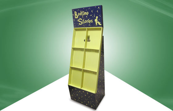 Stable Free Standing Display Unit , Cardboard Floor Display Racks Recyclable