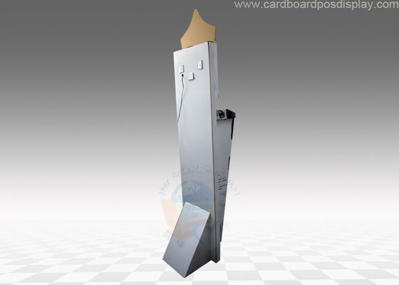White Lotus Store Cardboard Display Stand , countertop display racks