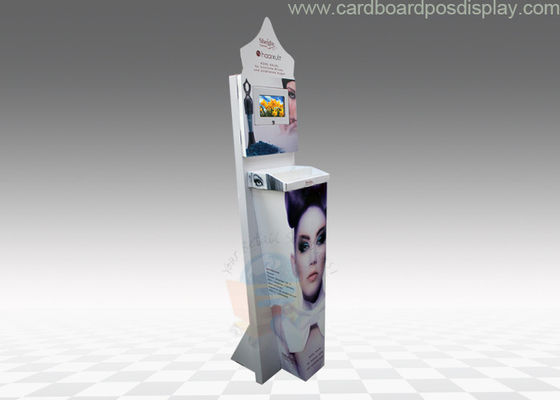 White Lotus Store Cardboard Display Stand , countertop display racks