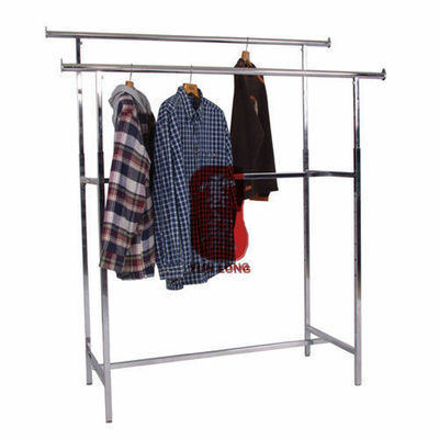 Double Side Clothes Display Stand For Shopping Malls , Supermarket