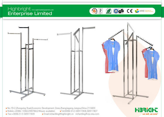 Clothes Display Racks 4 Way Arms Chrome Series HBE-GS-1