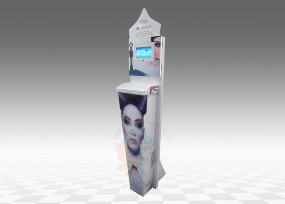 Glossy Finishing Cardboard Display Rack Corrugated With LCD Player