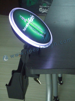 Acrylic Budweiser Bar Top Bottle Opener With Light Up Display Custom