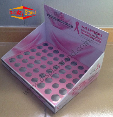 Desk Top C16 Cosmetic Corrugated Promotion Counter Display for Makeup Lips