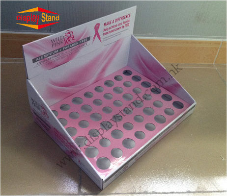 Desk Top C16 Cosmetic Corrugated Promotion Counter Display for Makeup Lips
