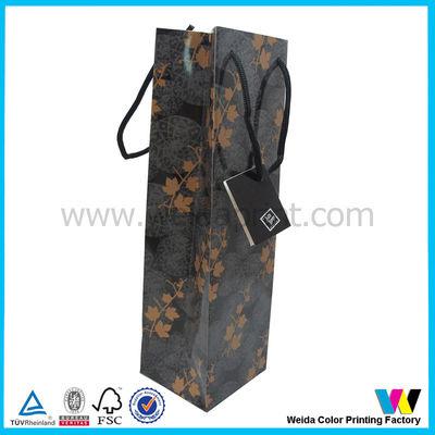 Luxury ivory board / card Personal Custom Wine Bag With Handles