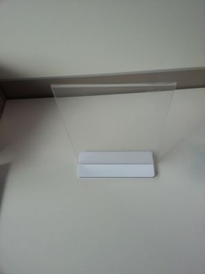 Restaurant Clear Acrylic Sign Holder Menu Stand Plexiglass Label Holders