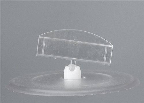 Clear Plastic Clip Sign Holders Display / Price Tag Holder Clip For Store