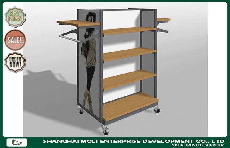 Customized Metal Retail Garment Racks display stand and clothes shop furniture