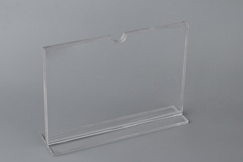 Table Top Acrylic Sign Holder Display Stand , Card Display Holder Sign Holder