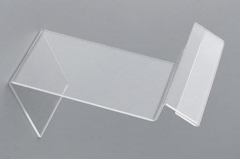 Clear Table Top Acrylic Sign Holder for Display , Shoes Display Holder