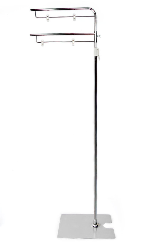 Clear POP Poster Sign Stand For Supermarket 1100 - 2100mm , Stainless Steel